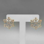 تصویر گوشواره دونه برف محصول شرکت As.Es جنس کوپر با یک لایه آبکاری طلا سال تولید 2004