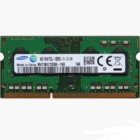 تصویر رم لپ تاپ سامسونگ مدل DDR3 12800S PC3L ظرفیت 4 گیگابایت RAM SAMSUNG DDR3 12800S PC3L 4G