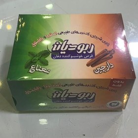 تصویر پک 12 عددی خوشبو کننده دهان بدون شکر ( با استویا ) حاوی دو طعم نعنایی و دارچین 