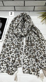 تصویر شال نخی گلدار 