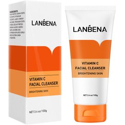 تصویر فوم شستشوی ویتامین سی 100گرم لنبنا Lanbena Vitamin C Facial Cleanser 100g