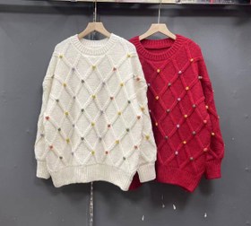 تصویر بولیز بافت خارجی جنس درجه یک خالدارگپ - زرشک Gap