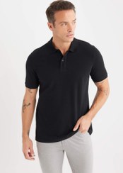 تصویر پولوشرت مردانه مشکی دفکتو 