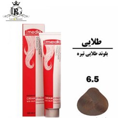 تصویر رنگ مو مدیا شماره 6.5 بلوند طلایی تیره 