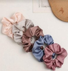 تصویر ست ۵ عددی ، کش مو ، ساتن 