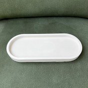 تصویر دکوری سینی بیضی لبه دار 