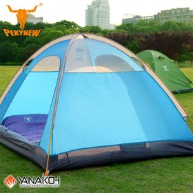 تصویر چادر مسافرتی ۴نفره کله گاوی اصلی ۳ پلاس دو پوش c2006 PEKYNEW PEKYNEW 4-seater travel tent, cow head 3 plus, double original layer c2006