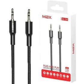 تصویر کابل AUX مدل MAX M34 