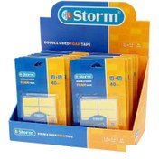 تصویر چسب دوطرفه 1میل فوم مستطیل 1/6*3/5 سانت 40عددی استورم کدHL-102313 (24 تایی) 