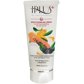 تصویر کرم ژل مرطوب کننده روغن زیتون و عصاره پاپایا IPLUS 60ml Iplus Olive Oil And Papaya Extract Moisturizing Gel Cream 60ml