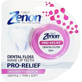 تصویر نخ دندان کامان سری زنون مناسب لثه های حساس 50 متر Comeon sensitive Zenon dental Floss 50 m