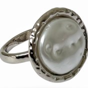 تصویر انگشتر زنانه مروارید باروک 