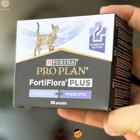 تصویر مکمل پودر پروبیوتیک پروپلن Purina Pro Plan FortiFlora Cat Probiotic-Prebiotic Supplement