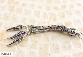 تصویر کرکوش نقره طرح برگ کد 24641 