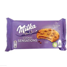 تصویر کوکی میلکا با مغز کرم شکلاتی 156 گرم Milka Cookie Sensations 156 g