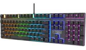 تصویر کیبورد مکانیکال گیمینگ رپو مدل V700RGB Alloy Blue Switch Rapoo V700RGB Alloy Blue Switch Wired Mechanical Gaming Keyboard