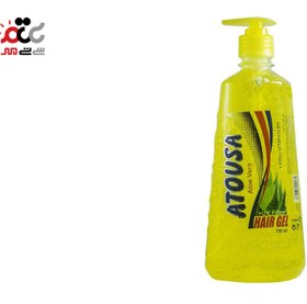 تصویر ژل مو آتوسا (Atousa) مدل Aloe vera رنگ زرد حجم 750 میلی‌ لیتر ژل مو