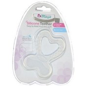 تصویر دندان گیر سیلیکونی بی رنگ مایا Silicone Teether Maya