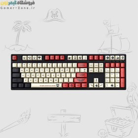 تصویر مجموعه کامل کیکپ طرح Caribbean Pirates کیبورد مکانیکال Caribbean Pirates PBT DoubleShot Keycaps Full Set 