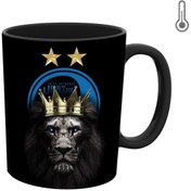 تصویر ماگ حرارتی سرامیک شیر استقلال با قاشق و جعبه رایگان 