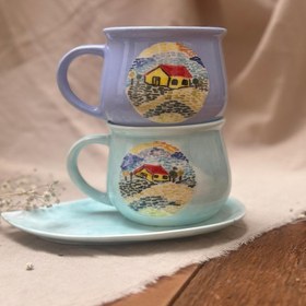 تصویر ماگ طرح کلبه خرید ماگ ماگ طرح کلبه