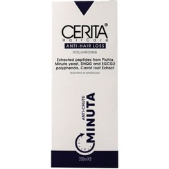 تصویر شامپو ضد ریزش سریتا مینوتا مناسب موی خشک Cerita Shampoo Minuta for Dry Hair and anti Hair Loss  200ml