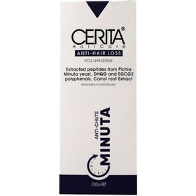 تصویر شامپو ضد ریزش سریتا مینوتا مناسب موی خشک Cerita Shampoo Minuta for Dry Hair and anti Hair Loss  200ml