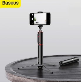 تصویر مونوپاد و سه پایه شاتر دار بیسوس Baseus Fully Folding Selfie Stick SUDYZP-D1S 