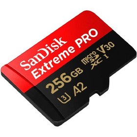 تصویر کارت میکرو اس دی سن دیسک 256 گیگابایت ا SanDisk Extreme Pro Micro SDXC UHS-I U3 A2 V30 Memory SanDisk Extreme Pro Micro SDXC UHS-I U3 A2 V30 Memory