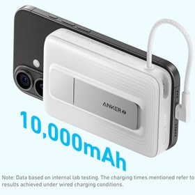 تصویر پاوربانک انکر مدل A1685 ظرفیت ۱۰ هزار میلی آمپر ساعت با فست شارژ ۳۰ وات 