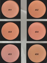 تصویر رژگونه لاکچری کوین ۴۱۱ Luxury Blush Coin 411