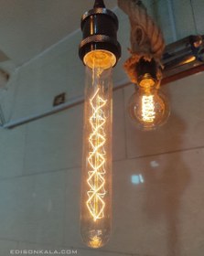 تصویر لامپ ادیسونی خیاری T225 ا Edison Bulb Pipe Edison Bulb Pipe