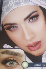 تصویر لنز چشم گلامور(سری جدید. تولید جدید.بسته بندی جدید) - خاکستری۱۲ Glamour