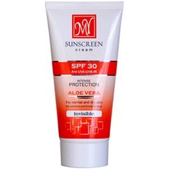 تصویر کرم ضد آفتاب بی رنگ فیزیکال SPF 30 مای مناسب پوست نرمال و خشک حجم ۵۰ میل 