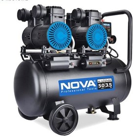 تصویر کمپرسور سایلنت 50 لیتری دو موتوره نووا مدل NTA-9151 ا Nova NTA-9151 Silent Air Compressor Nova NTA-9151 Silent Air Compressor