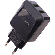 تصویر شارژر دیواری فست شارژ Verity AP 2121 2Port 2.1A 10.5W + کابل میکرو یو اس بی 