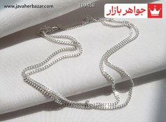 تصویر زنجیر نقره ۵۵ سانتی‌متر مردانه 