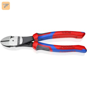 تصویر انبر سیم چین با قدرت اهرم بالا کنیپکس مدل 7402200 سایز 200 میلی متر High Leverage Diagonal Cutter