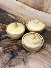 تصویر قندان چوبی قطر 11 چوب گردو 