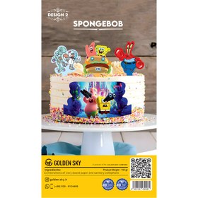 تصویر تصویر و تاپر کیک باب اسفنجی 