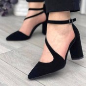 تصویر کفش پاشنه بلند زنانه سوییت مشکی سایز ۳۷ تا ۴۰ 