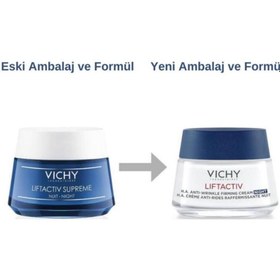 تصویر Vichy کرم شبانه ضد چین و چروک ویشی با اسید هیالورونیک 50 میلی لیتر 