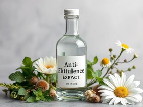 تصویر عرق ضدنفخ - شفاف Anti flittylence extract