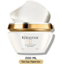 تصویر ماسک مو داخل حمام مغذی و تغذیه کننده کراستاس مدل الکسیر ( Elixir Ultime Kerastase Elixir Ultime Le Masque Shine Hair Mask 200 ml