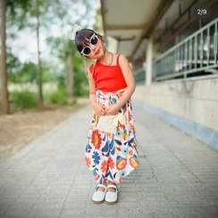 تصویر کراپ شلوار دخترونه ساحل Girls' beach crop pants