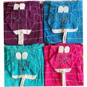 تصویر حوله تن پوش بچگانه سایز 70و80و90و 100و 110در رنگ های مختلف 