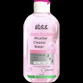 تصویر میسلار واتر مخصوص پوست های چرب و آکنه دار ویتابلا Micellar Cleansi Water VITABELLA