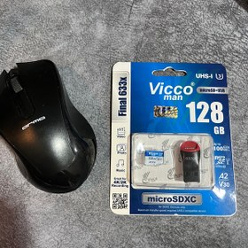 تصویر مموریmicroSDXC ویکومن مدل Final 633x سرعت 100MBs ظرفیت 128 گیگابایت به همراه مبدل میکرو به USB 