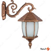 تصویر چراغ دیواری حیاطی و پارکی تکشیدفام مدل ویکتوریا خمره ای کد 8102-15 