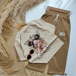 تصویر تیشرت شلوار دخترعینکی 